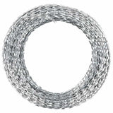 Vidaxl Scheermmsstikkeldraad Concertina galvanisierte Stahl 100 m
