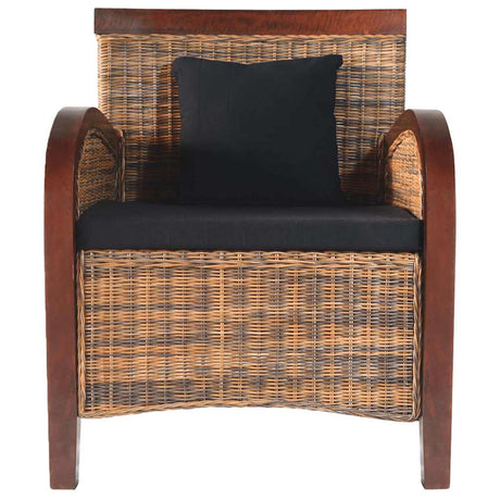Vidaxl fauteuil handgeweven rattan