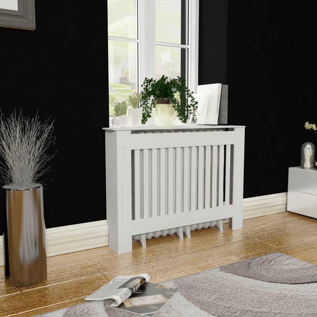 Vidaxl radiatorombouw 112 cm mdf wit