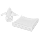 Vidaxl Servietten weiß 10 Stück 50 x 50 cm