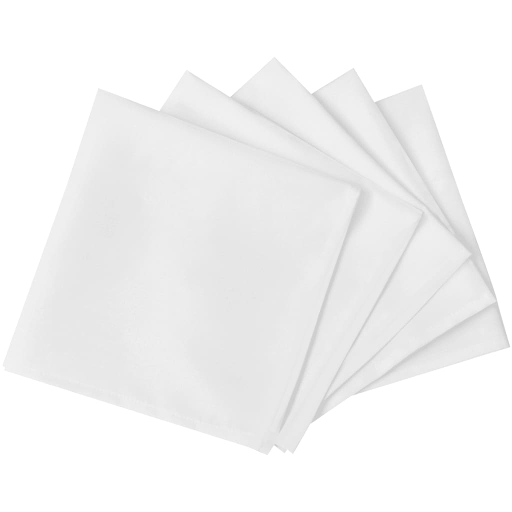 Vidaxl Napkins White 50 pieces 50 x 50 cm