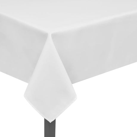Vidaxl -Tischdecke weiß 5 Teile 170 x 130 cm
