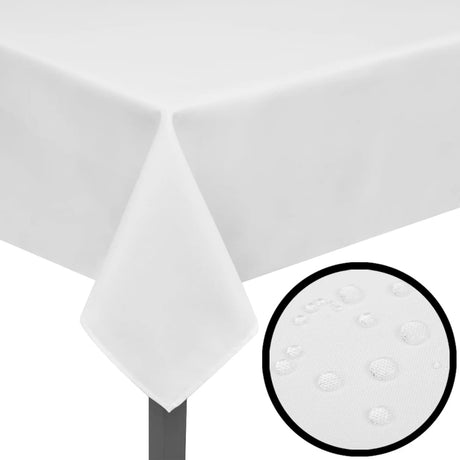 VidaXL Tischdecken weiß 5 Stück 190 x 130 cm