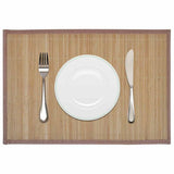 VIDAXL 6 ST SCONEMATS 30x45 cm Bambusbraun