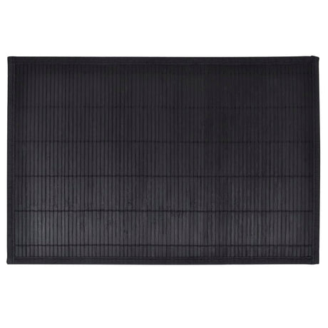 Vidaxl 6 Placemats Bambus 30 x 45 cm svart