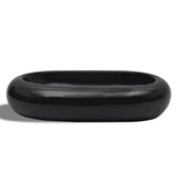 Vidaxl Washbe, Keramik, Oval, Schwarz