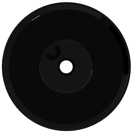 Vidaxl Washbe, Keramik, Runde, schwarz