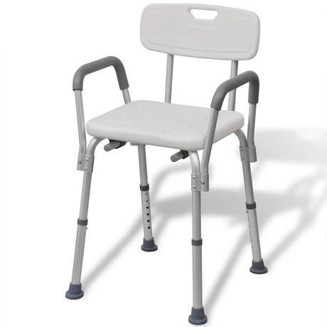 Vidaxl Duschstuhl Aluminium Weiß