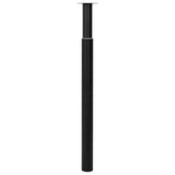 Vidaxl tafelpoten telescopisch 710-1100 mm zwart 2 st