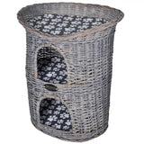 Vidaxl Cat Bed House Scratching Post 2-Layer With Cushion Willows