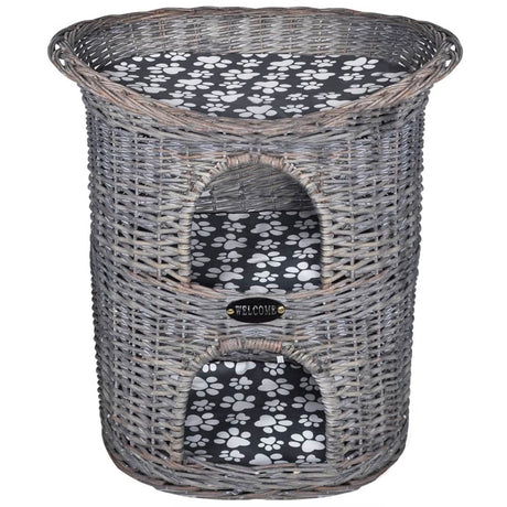 Vidaxl Cat Bed House Kratzer nach 2 -schichtiger mit Kissenweiden