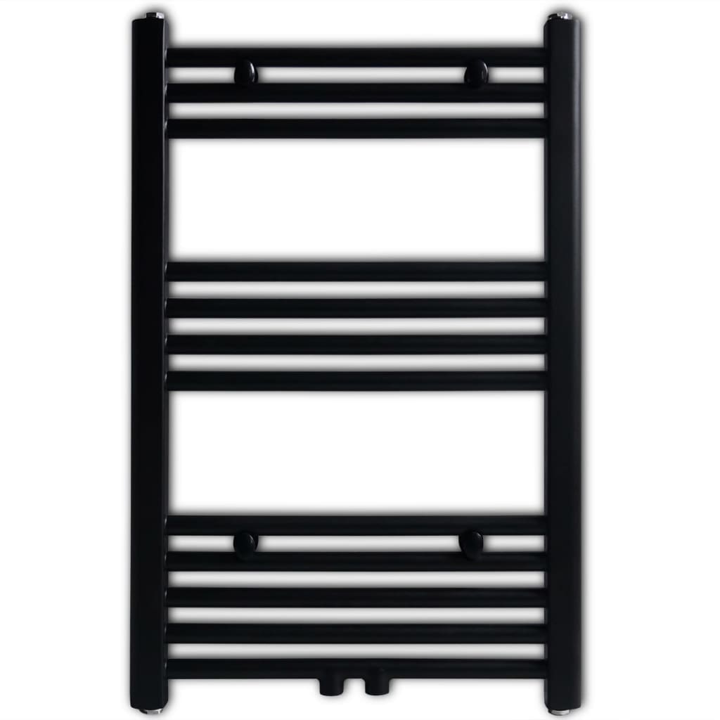 Vidaxl Radiator Towel rack Straight 500x764 mm Black