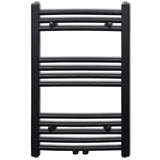 Vidaxl Kühlerhandtuchregal 500x764 mm schwarz gebogen