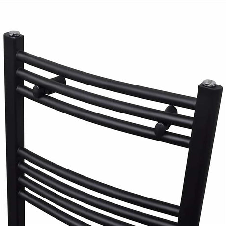 Vidaxl Kühlerhandtuchregal 500x764 mm schwarz gebogen