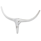 Vidaxl Bulls Kopf für das Wandaluminium 72 cm Silberfarbe