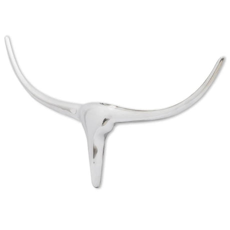Vidaxl Bulls Kopf für das Wandaluminium 72 cm Silberfarbe