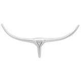 Vidaxl Bulls Kopf für das Wandaluminium 72 cm Silberfarbe