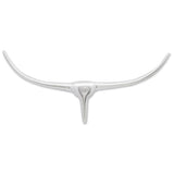 Vidaxl Bulls Kopf für das Wandaluminium 72 cm Silberfarbe