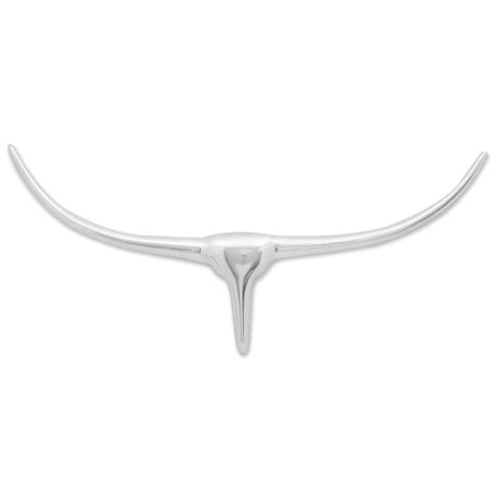 Vidaxl Bulls Kopf für das Wandaluminium 72 cm Silberfarbe
