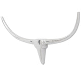 Vidaxl Bull Head per il muro in alluminio da 96 cm di colore argento