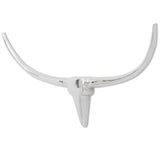 Vidaxl Bulls Kopf für das Wandaluminium 96 cm Silberfarbe