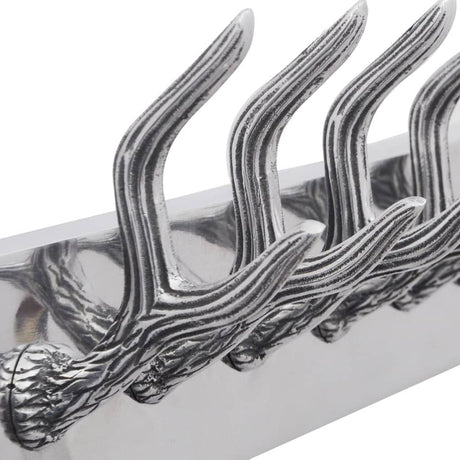 VIDAXL Aluminiumbeschattierungsregal Silber gefärbt