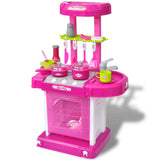 Vidaxl Children's Play Kitchen with Lights Effects sono rosa