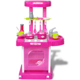 Vidaxl Children's Play Kitchen with Lights Effects sono rosa