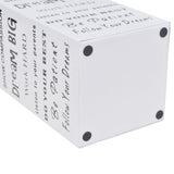 Vidaxl Regenschirm und Wanderstockhalter weiße Quadrat + Text Steel 48,5 cm