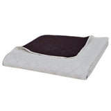 VIDAXL BEDSPREAD DOPF -SANDEL 170X210 CM BEGE BROWN
