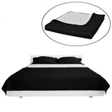 Vidaxl BedsPrey trapuntato doppio 230x260 cm bianco nero