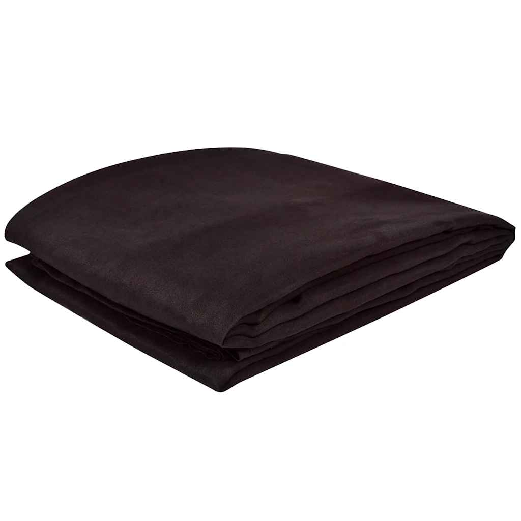 VIDAXL Bank Deckung Microsuede Brown 140 x 210 cm