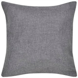 Vidaxl -Kissenabdeckung Leinen -Look 40 x 40 cm Anthrazit 4 Teile