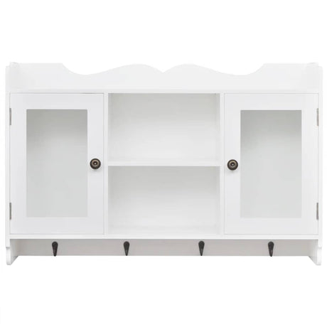 Vidaxl wandschap voor boeken dvd's mdf wit