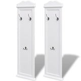 VIDAXL -Beschichtungsregale weiß 2 PCs