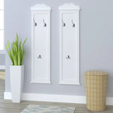 Vidaxl Coat Racks White 2 PCS