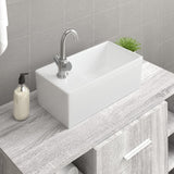 VIDAXL WASHBAIN 48X25X15 CM Keramik Weiß