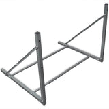 Vidaxl Reifenregal Stahl Silberfarbe