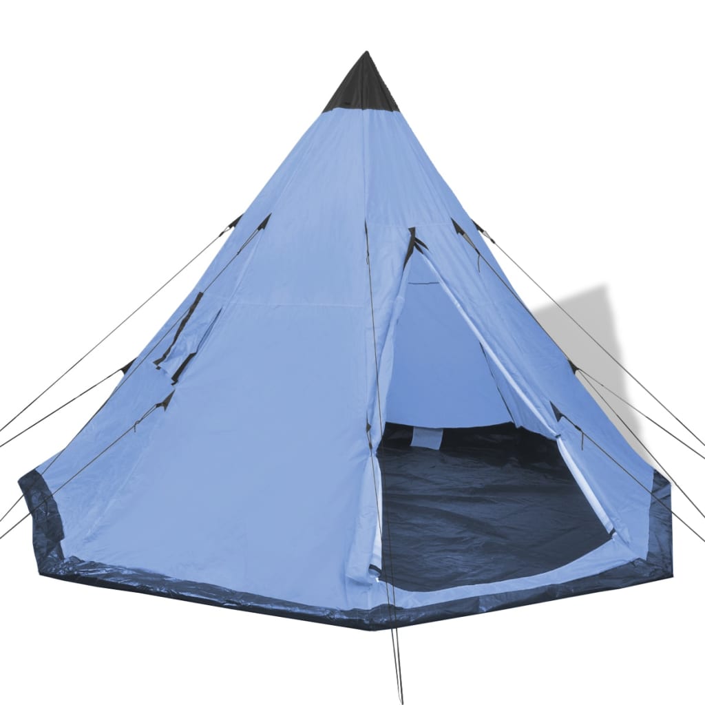 Vidaxl tent 4-persoons blauw