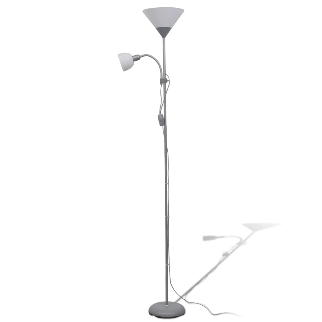 VidaXL floor lamp gray