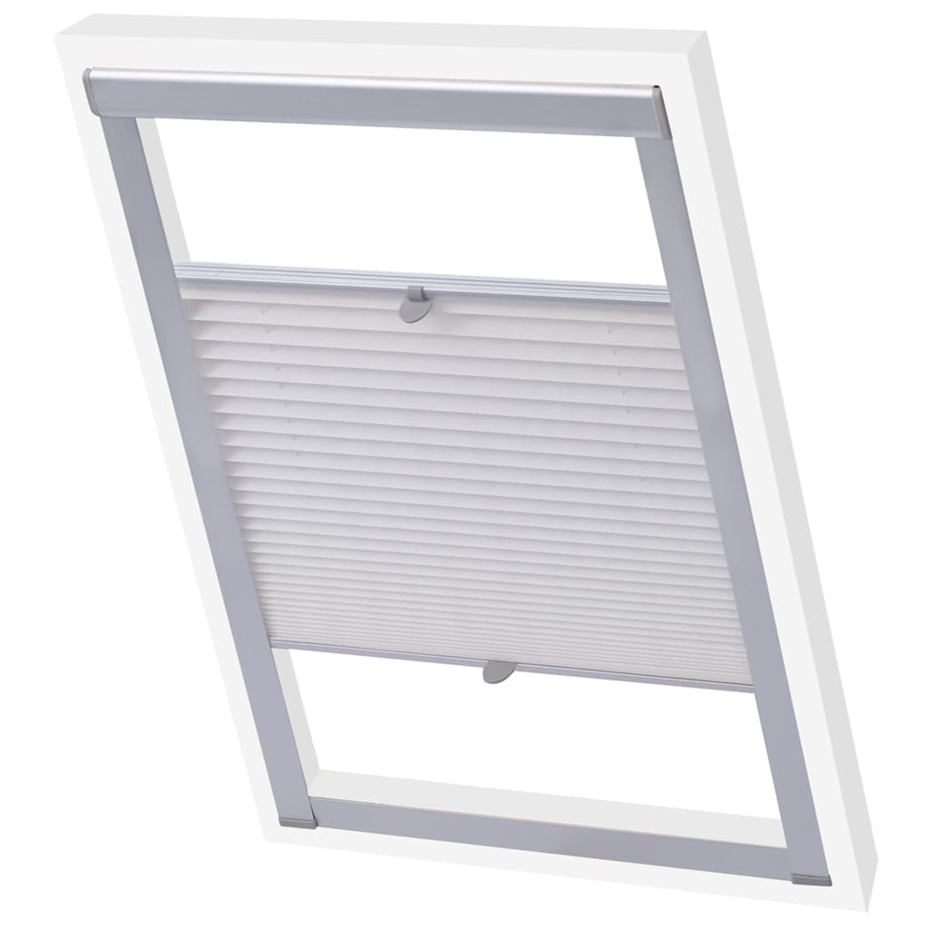 Vidaxl Roller Blind Falten weiße U08 808