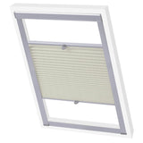 Vidaxl Roller Blind Pliseat Cream S08 608