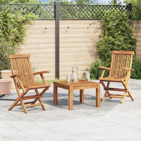 Vidaxl tuinstoelen inklapbaar 2 st massief teakhout