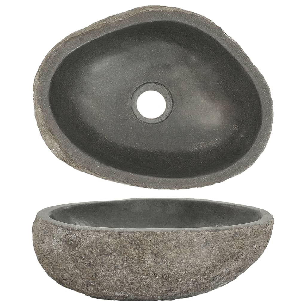 Vidaxl Washbasin Oval (29-38) X (24-31) CM Kamień