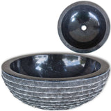 Vidaxl Washbasin 40 cm mramor černá