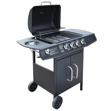 Vidaxl Gasbarbecue 4+1 Kochzone Schwarz