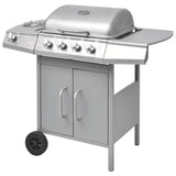 Vidaxl Gasbarbecue 4+1 Kochzone Silber