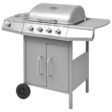 Vidaxl Gasbarbecue 4+1 Kochzone Silber