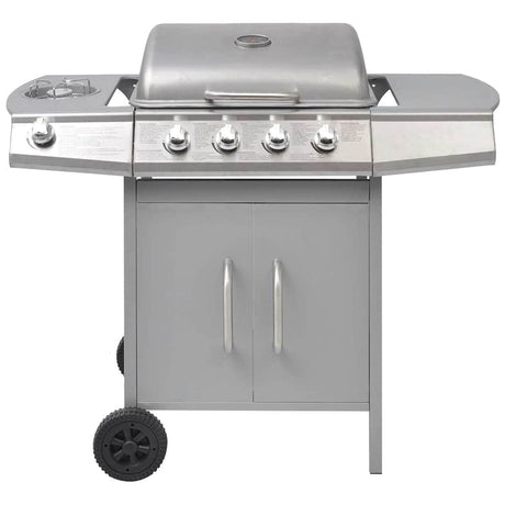 Vidaxl Gasbarbecue 4+1 Kochzone Silber