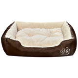 Vidaxl Hundebett braun und beige xxl